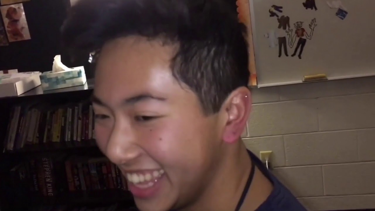 Piercing my friends ear in school