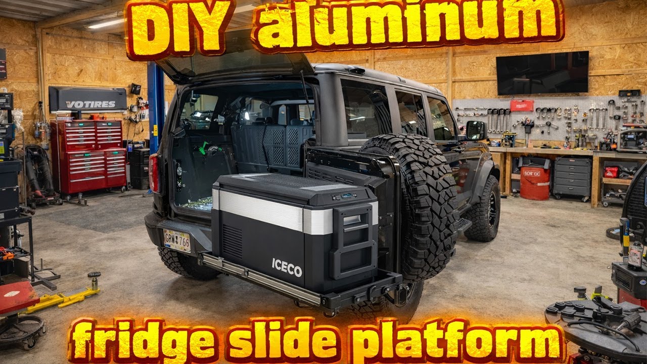 🔧 DIY Aluminum Fridge Slide Platform | Ford Bronco Overland Build 