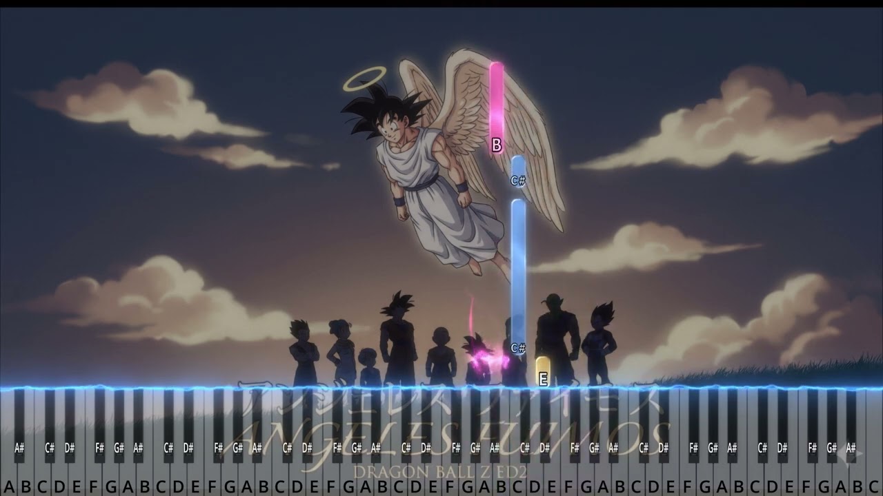 ANGELES FUIMOS DBZ | EASY PIANO TUTORIAL