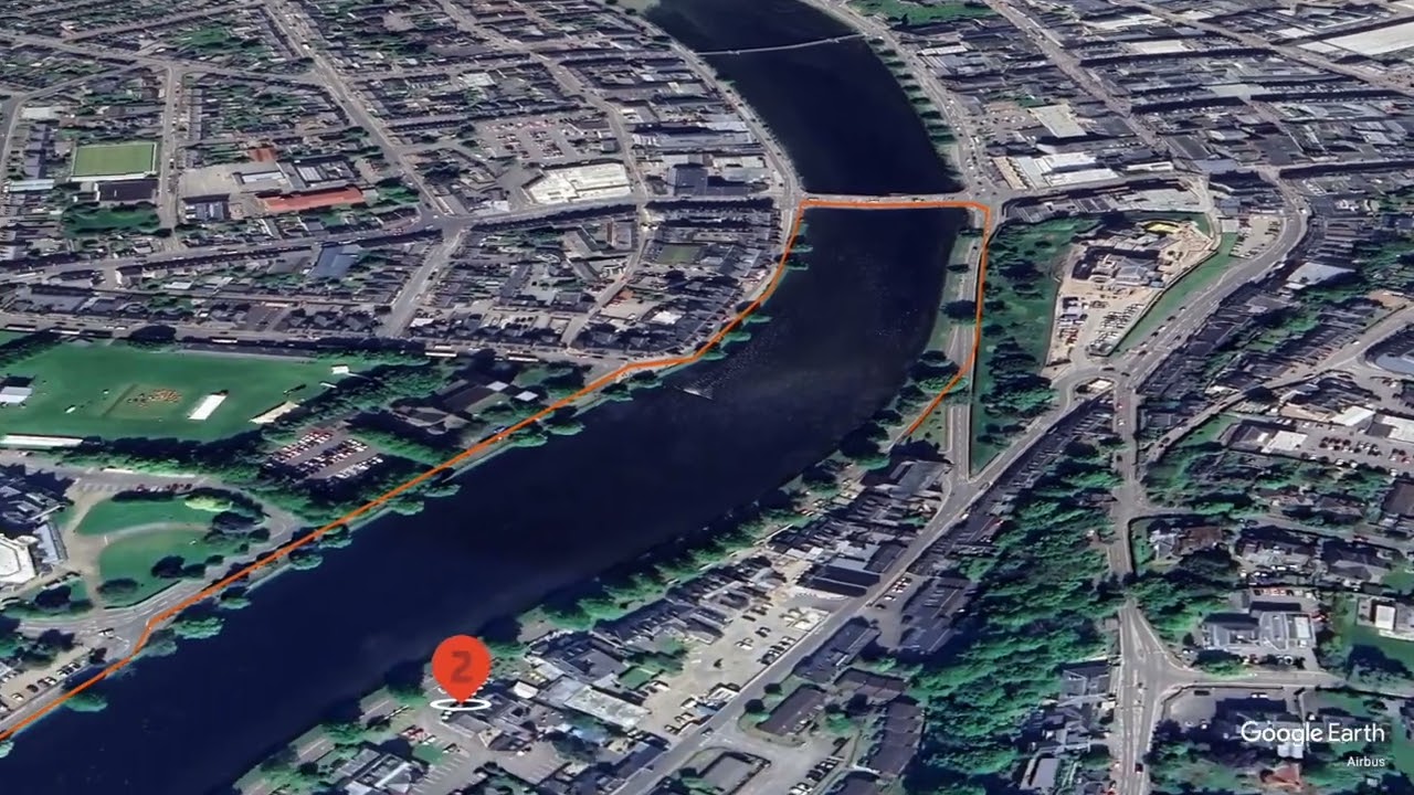 Inverness 5K route fly-through
