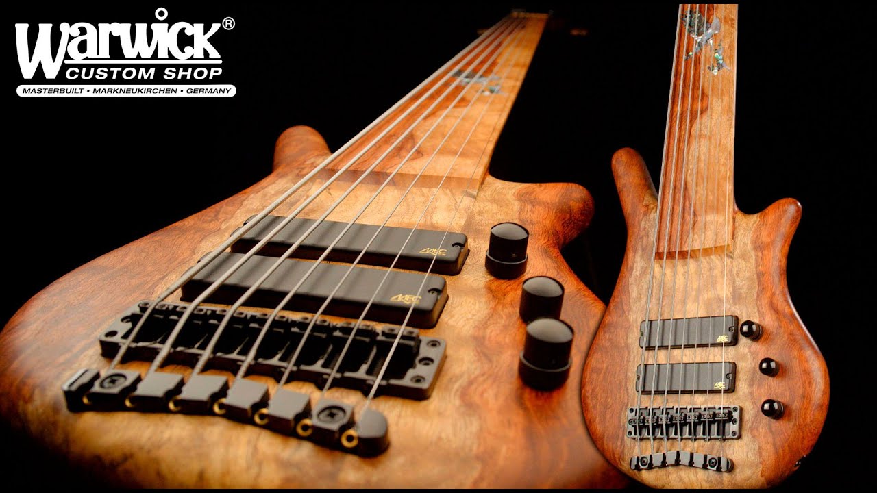 Warwick Custom Shop Masterbuilt -  Thumb NT 7-String - Swirly Bubinga Body #18-3802