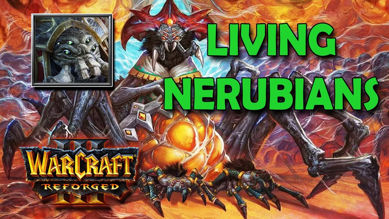 Living Nerubian Race Showcase Gameplay - Warcraft 3 Custom Race Review