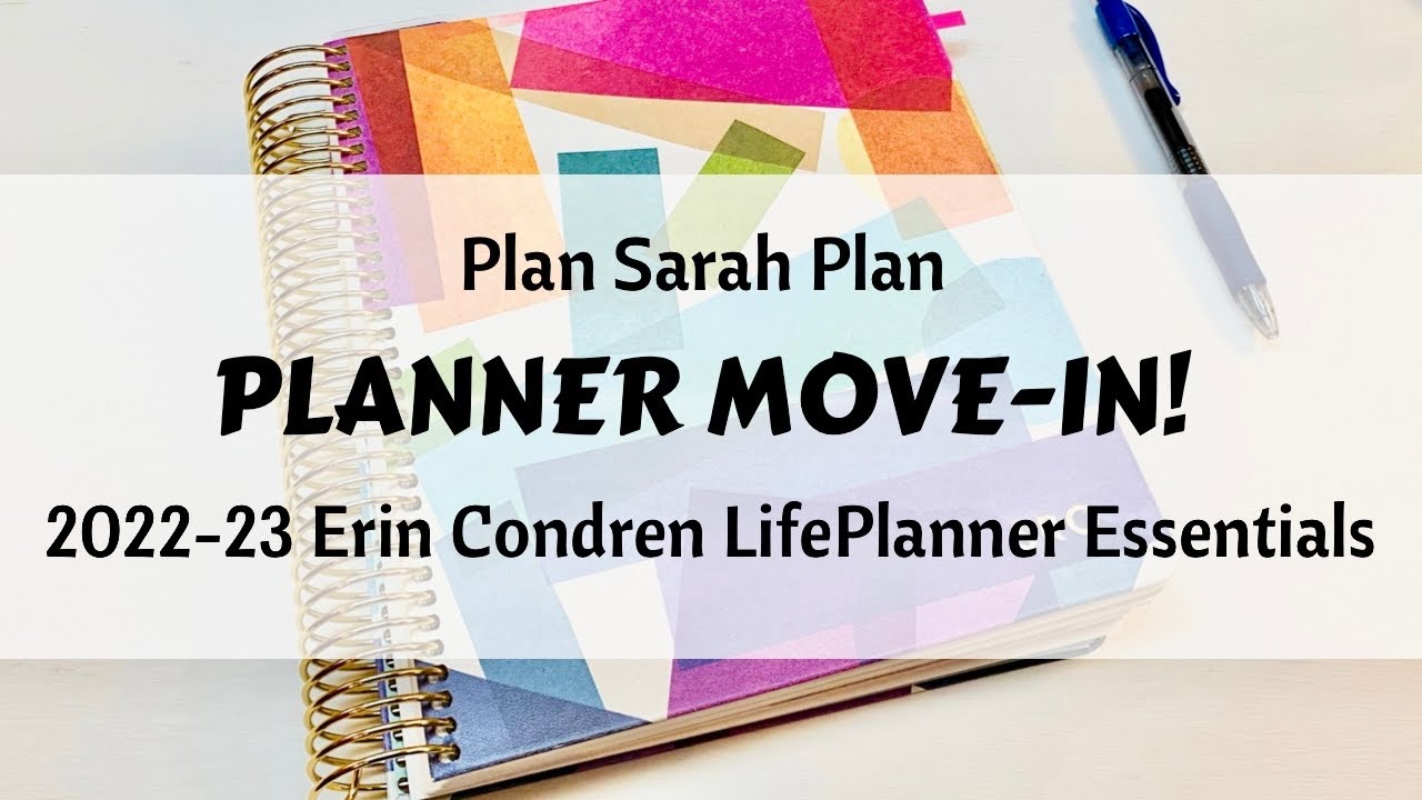 PLANNER MOVE-IN! | Erin Condren 2022-23 LifePlanner | Essentials!