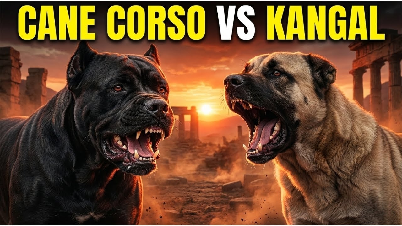 Cane Corso vs Kangal – Lo Scontro dei Guardiani Supremi