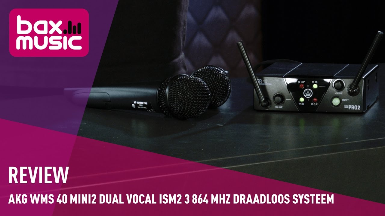 AKG WMS 40 Mini2 Dual Vocal draadloos systeem Review | Bax Music
