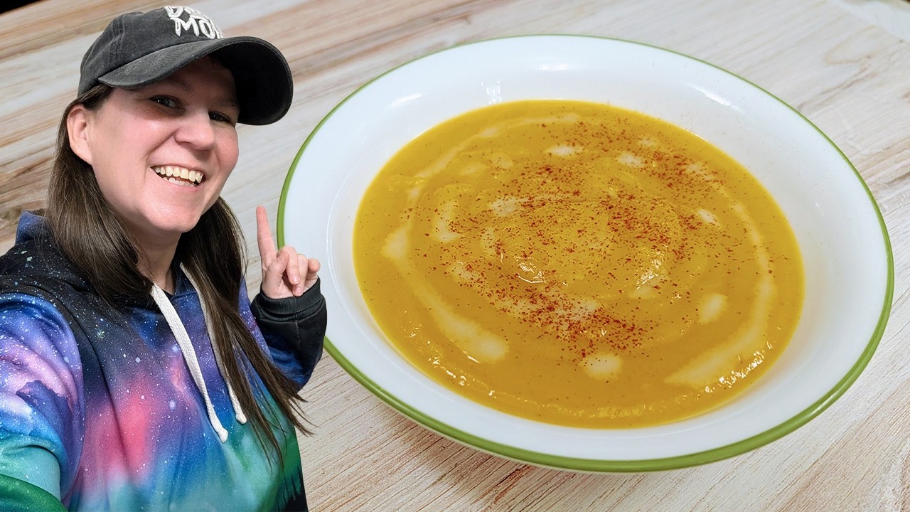Самый простой кремовый суп из мускатной тыквы, который вы когда-либо приготовите