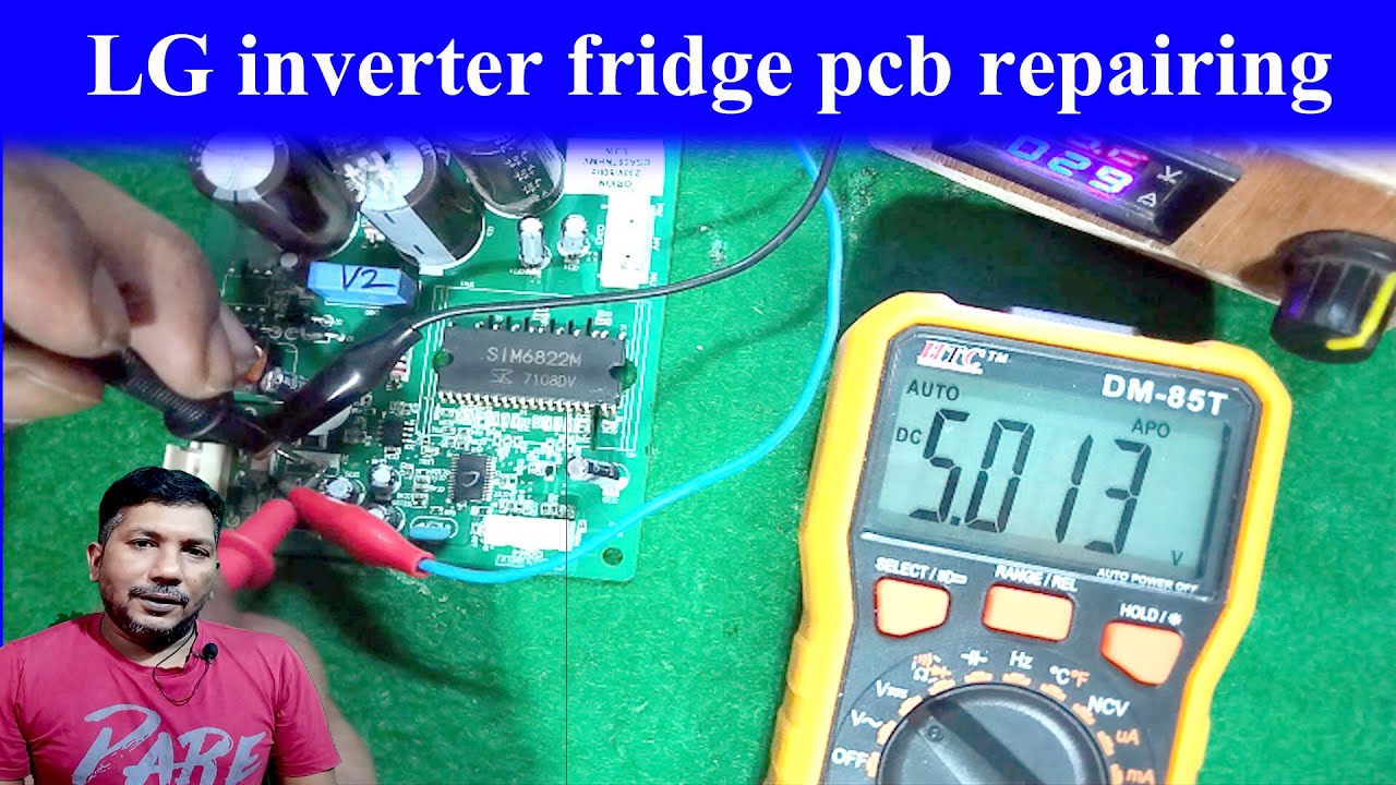 lg inverter fridge pcb repairing