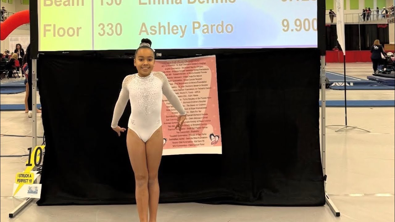 Level 4 Floor Routine – Charity Challenge Invite 2025 | Score 9.9 🤸‍♀️✨ | Ashley P Gymnastics