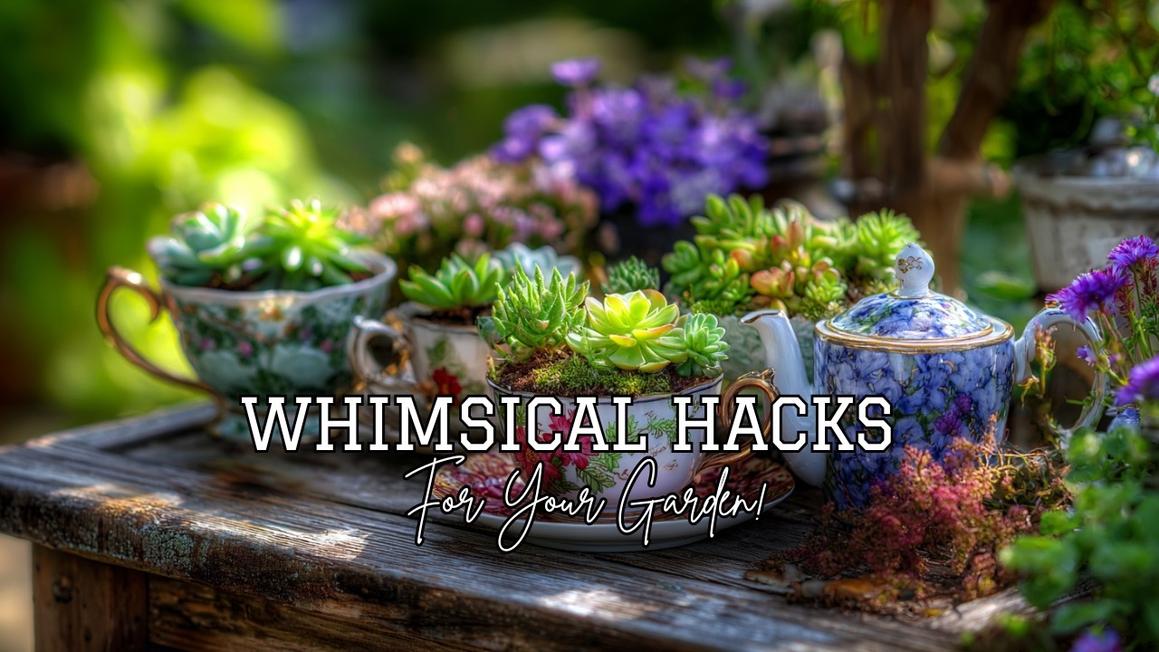 🚲🍵 Whimsical Garden Hacks! | Teacups, Bicycles & More Upcycled Décor Ideas 🌼