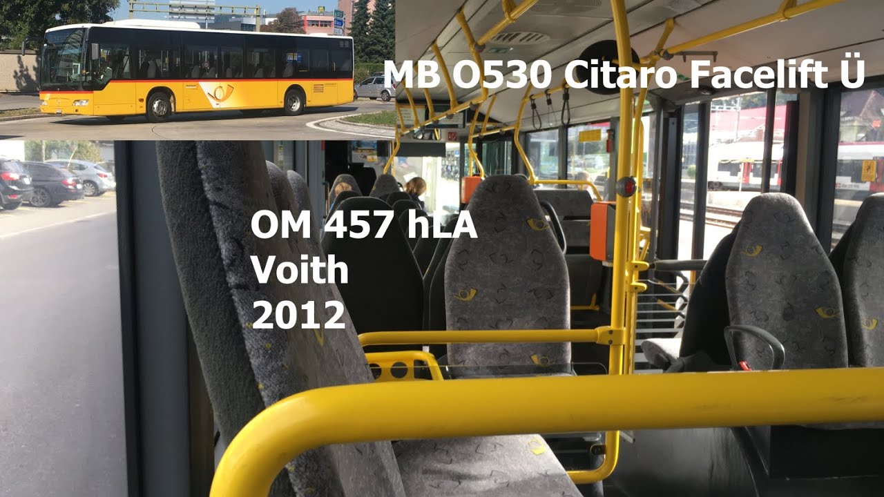 [Sound] Mercedes-Benz O530 Citaro Facelift Ü - OM 457 hLA / Voith / 2012