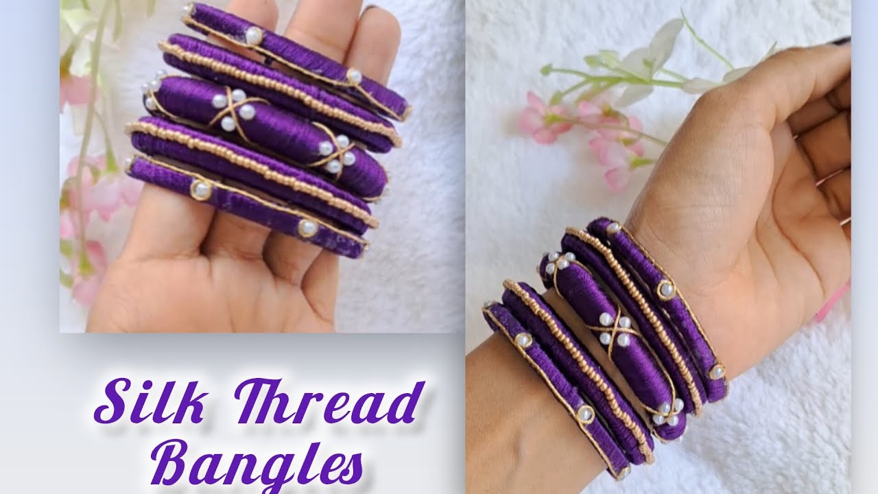 DIY Silk Thread Bangles |#trending #diy #craft#jewellery #art #handmade #video #viralvideo #2026 