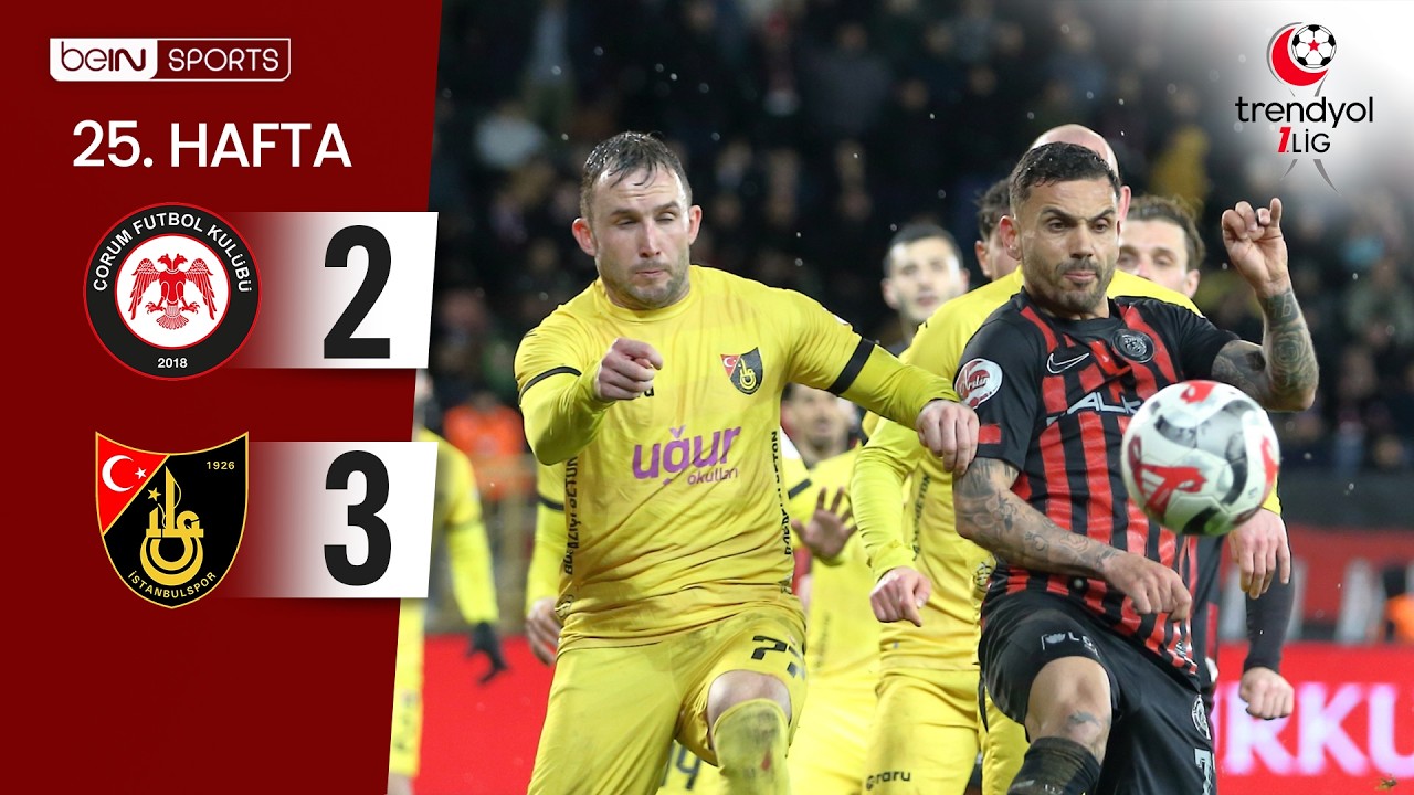 Çorum FK (2-3) İstanbulspor  | 25. Hafta Maç ÖZETİ | Trendyol 1. Lig - 2025/26