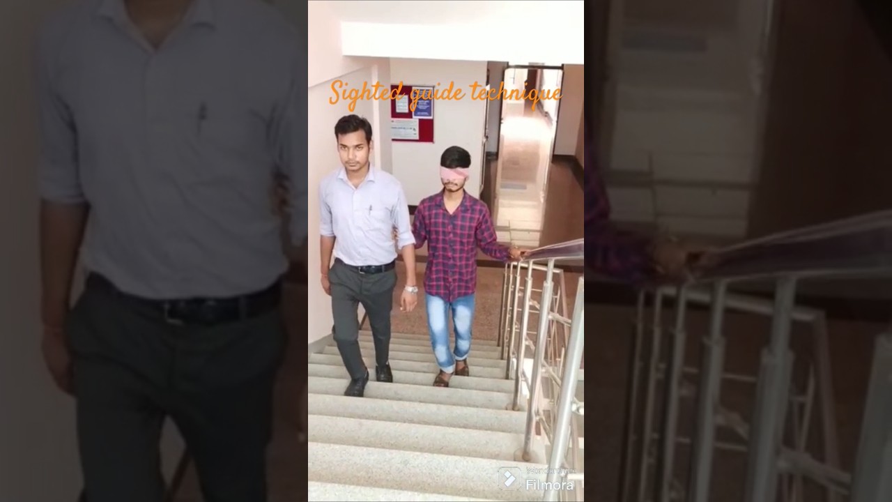 Empowering Visually Impaired with Sighted Guide Technique! #technology #tech #visualimpairment #vlog