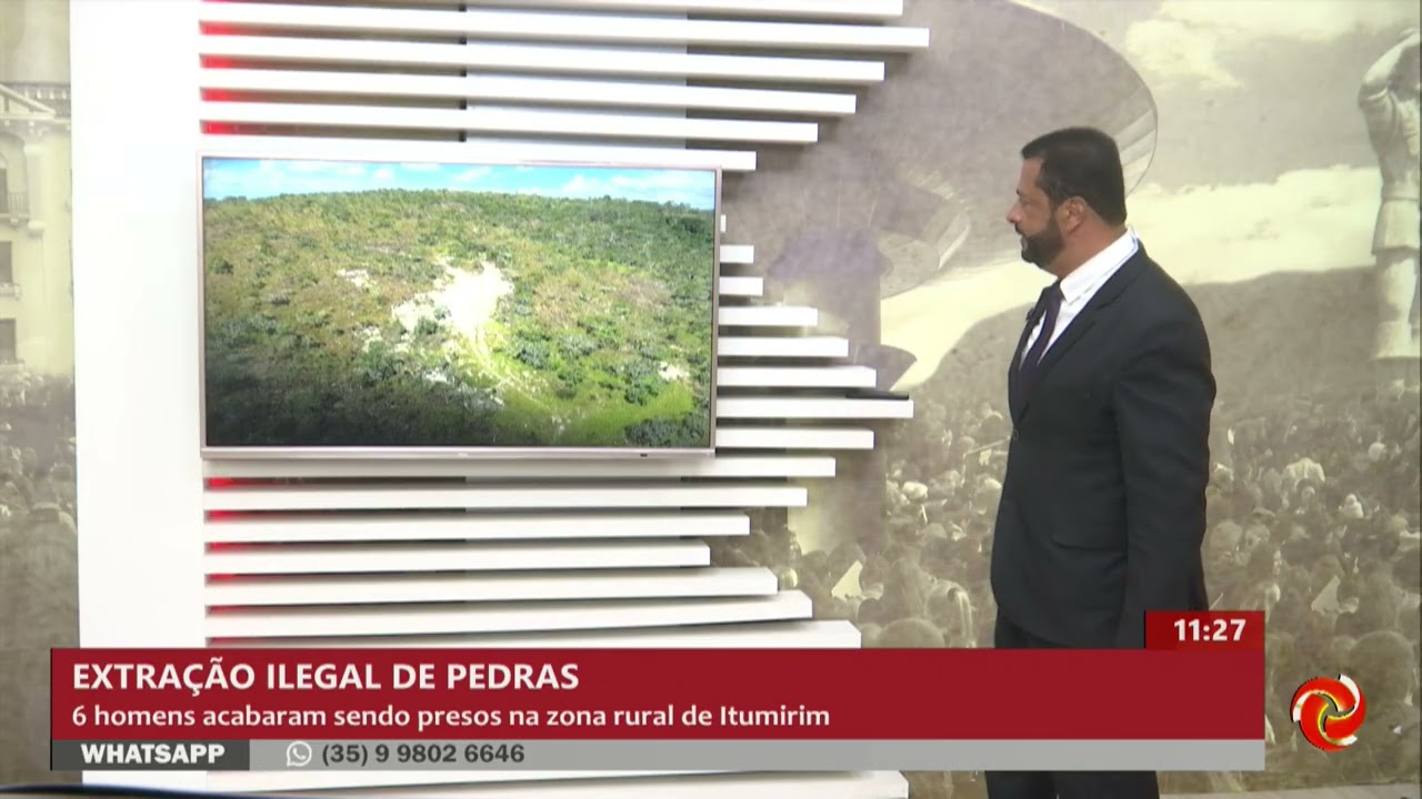Seis homens são presos por extração ilegal de pedra em Itumirim