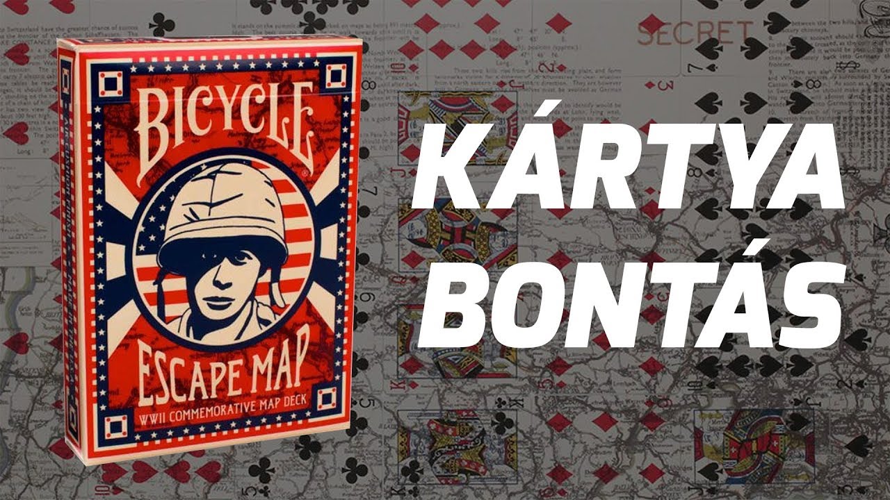 A TITKOS TÉRKÉP PAKLIJA | Kártya bontás: Bicycle Escape Map