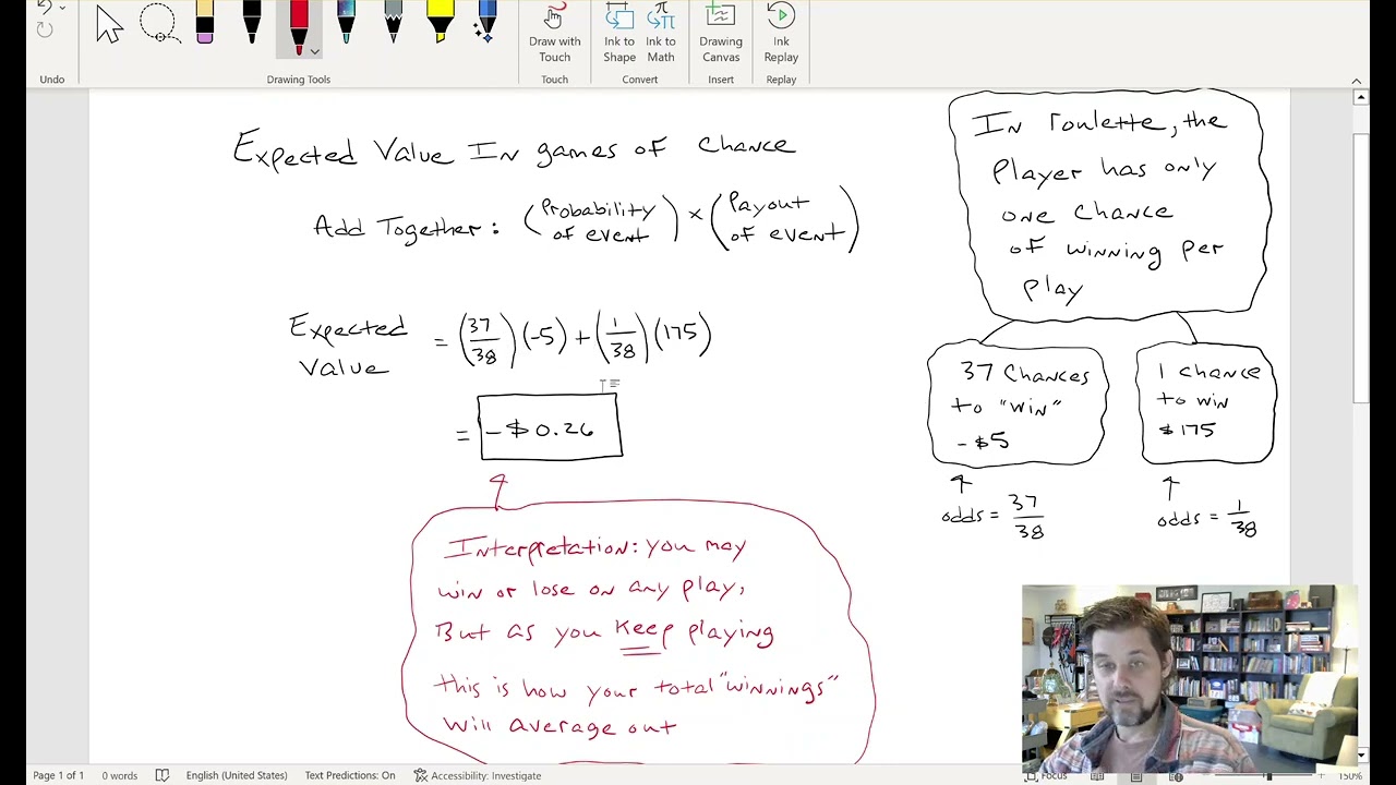 expected value in roulette