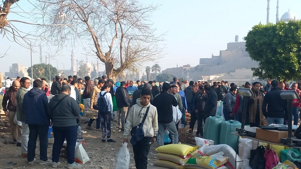 ايه اللي حاصل في سوق الجمعة الان مباشر من داخل السوق اخبار اللم والناس باعت ايه وبكام⁉️