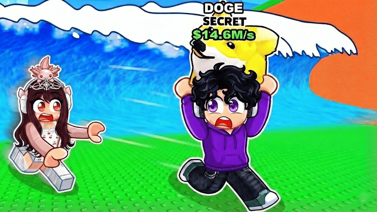 SCAPPIAMO dallo TSUNAMI di MEME in ROBLOX!
