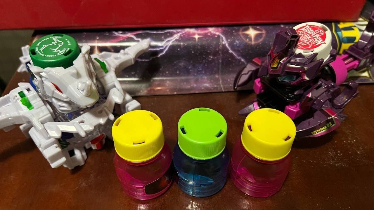 Bottleman DX battle Bottle Snipe : Arrow Cider DX Vs Doc Pepion DX