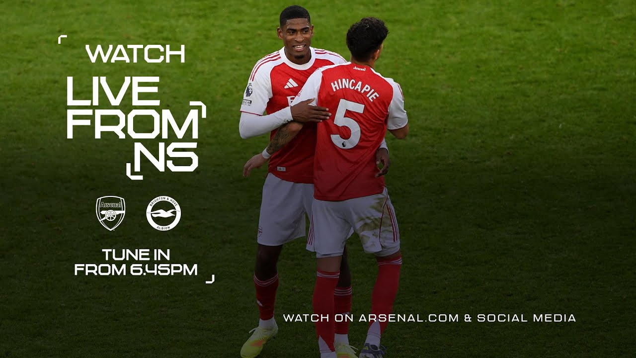 UP FOR THE CUP 👊  | Arsenal v Brighton & Hove Albion | LIVE FROM N5 PRE-MATCH SHOW | Carabao Cup