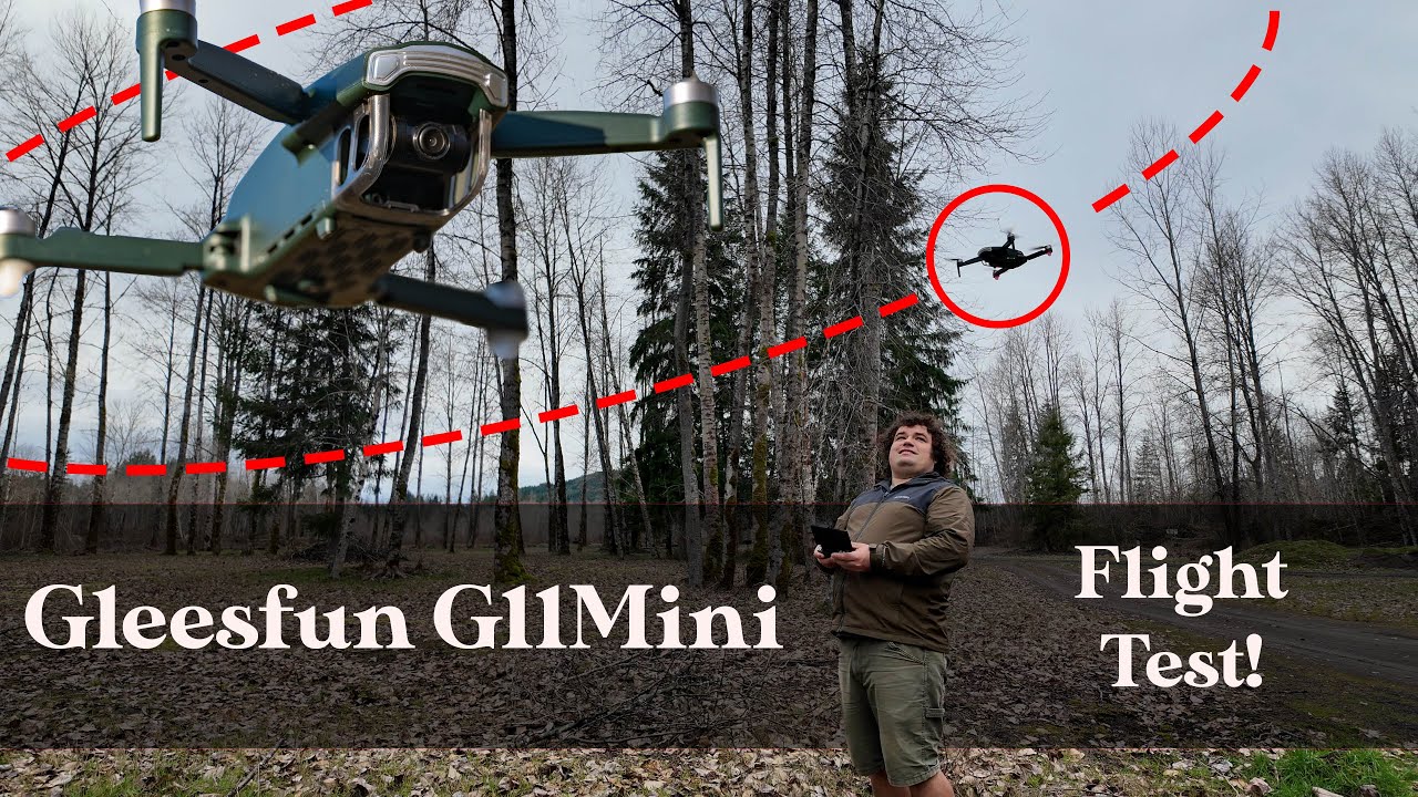 Испытание дрона Gleesfun G11Mini — разобьется ли он?!