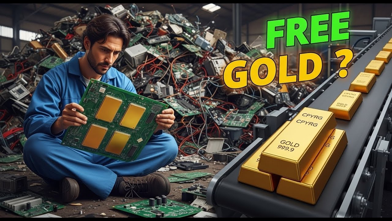 Inside the Process of Turning E-Waste into Real Gold (How It's Made) 