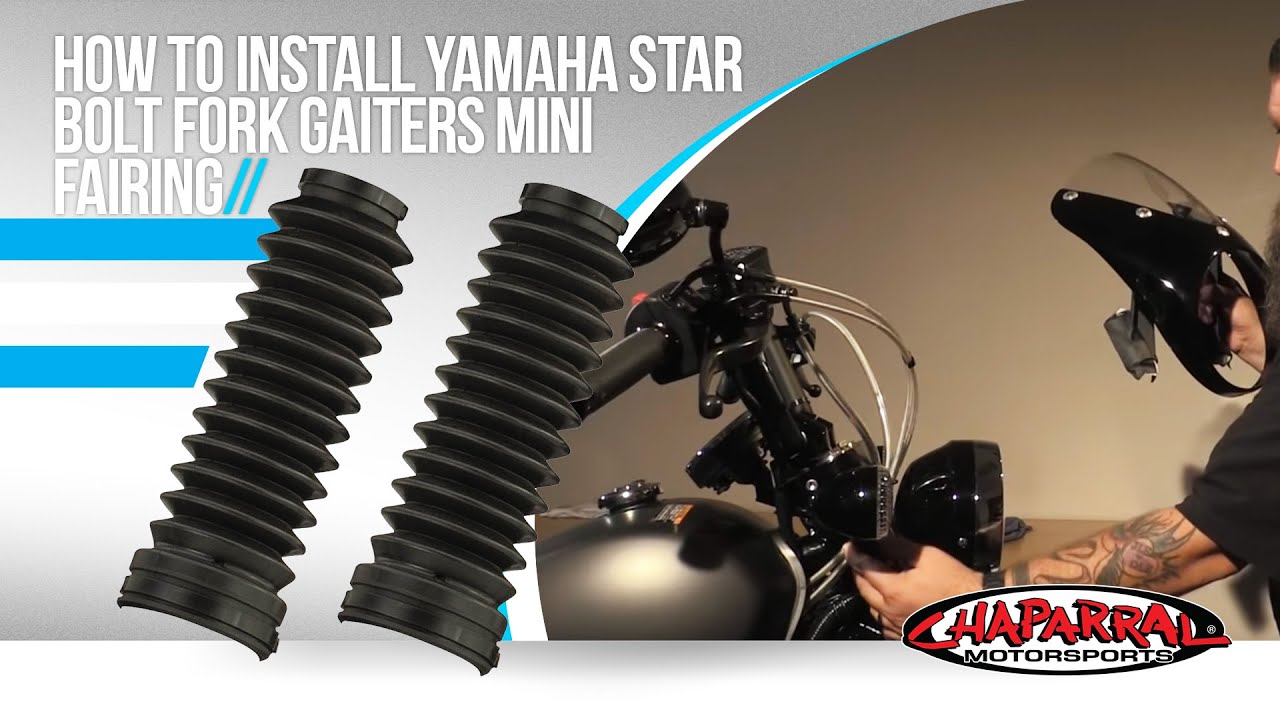 How to install Yamaha Star Bolt Fork Gaiters Mini Fairing and Fender Eliminator Kit Tutorial