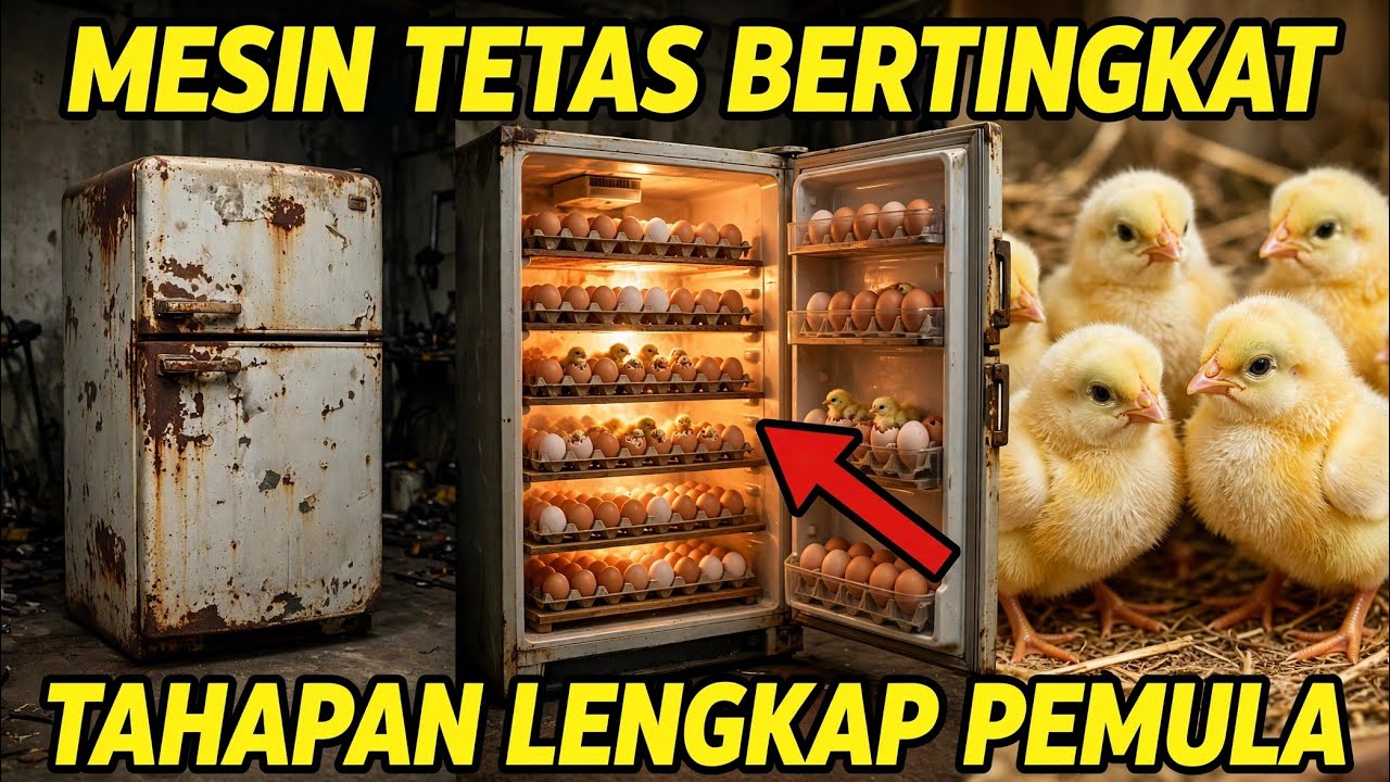 Tahap - tahap buat mesin tetas dari box kulkas bekas