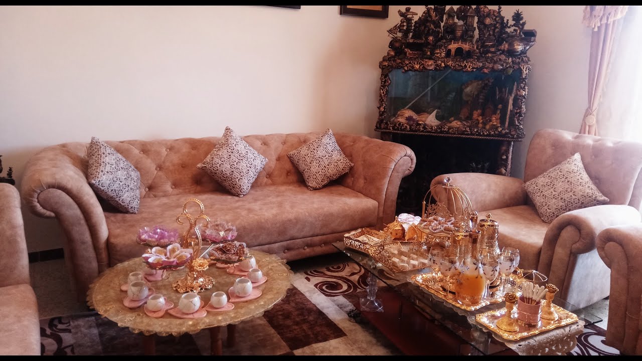 صح عيدكم 🎈🎉 صينية العيد بالاواني الذهبية