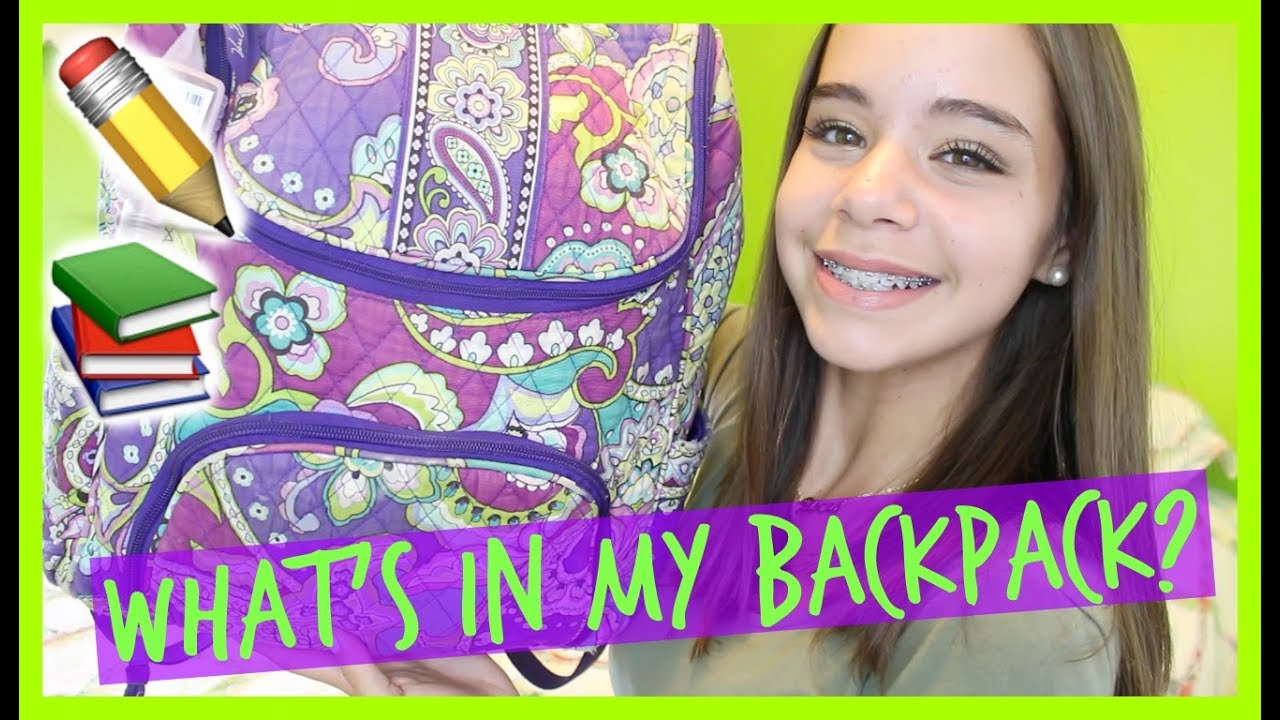What's In My Backpack? Back To School 2016