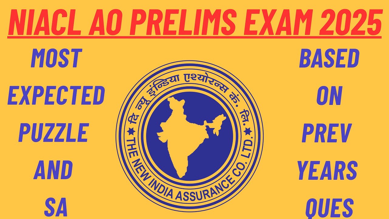 NIACL AO PRELIMS MOST EXPECTED PUZZLE AND SA ! THE REAL GUIDE ! ANIKET SINGH ! IBPS ! SBI !