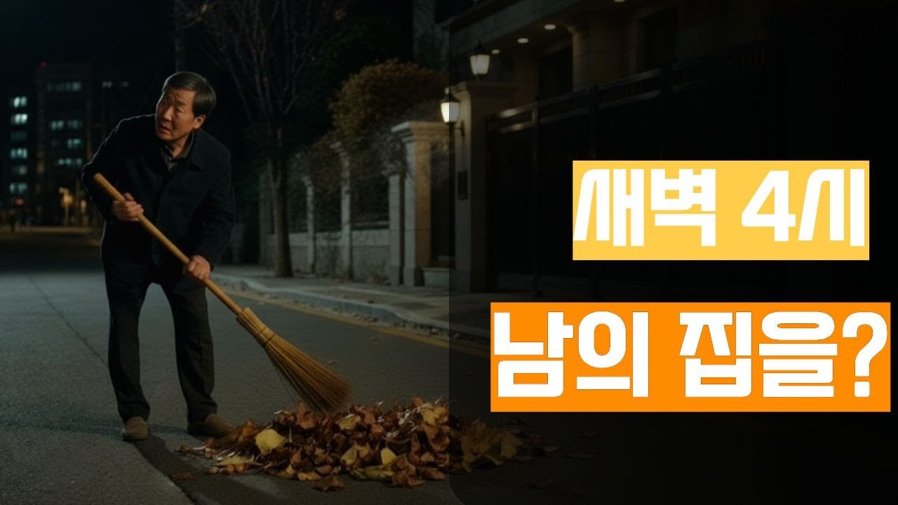 새벽 4시, 그는 왜 남의 집 앞을 쓸고 있었을까