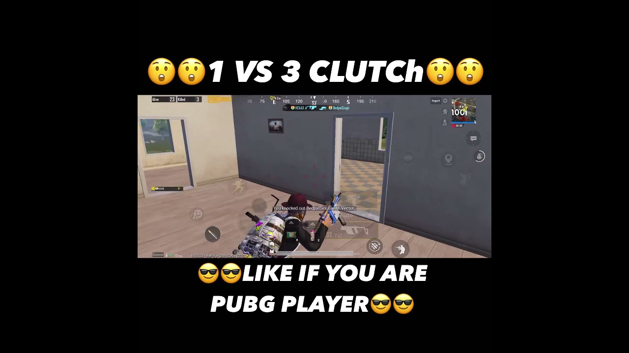 @Levinho  PUBG MOBILE | 1 VS 4 CLUTCH | LEVINHO | HZAAX | #shorts