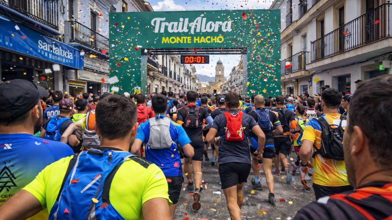Running Experience 4K – Álora Town Loop Start | Real POV Race Warm-Up
