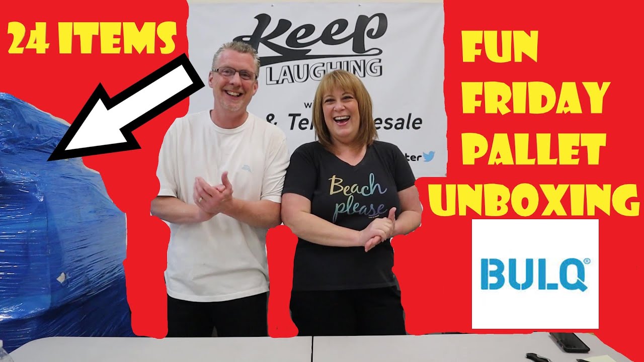 24 Fun Friday liquidation item bulq.com PALLET UNBOXING. Unfortunately it didn't turn out as PLANNED