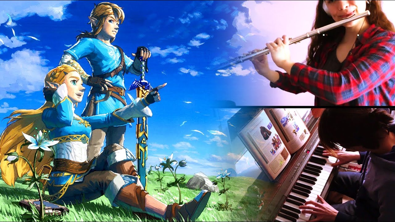 LoZ: BREATH OF THE WILD - Rito Village ~ Night (Flute/Piano Cover) ft. Madalyn Music