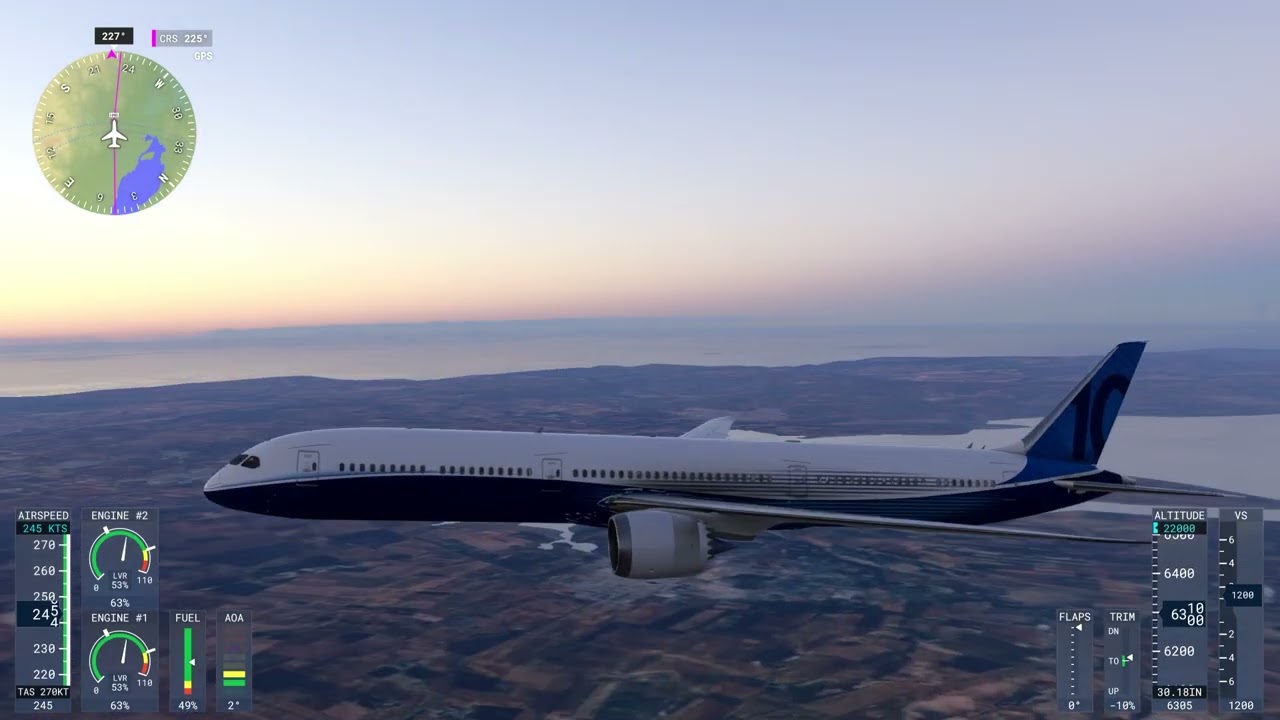 FS 2024 Flying Boeing 787 from Es Senia  TO  Al Massira  Xbox Series X
