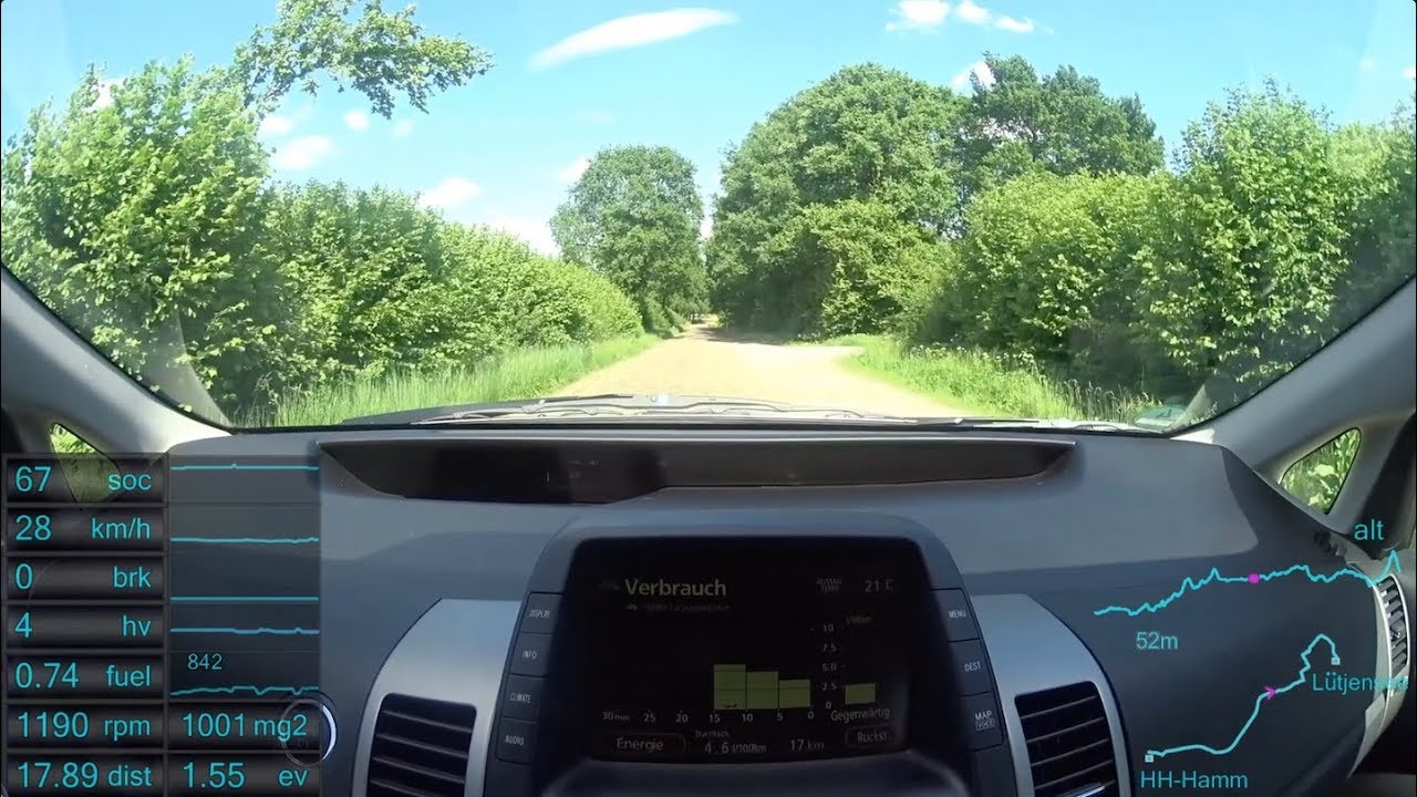 #12 Prius 2 - AUTO BILD Teststrecke Teil 1: Hamburg - Lütjensee