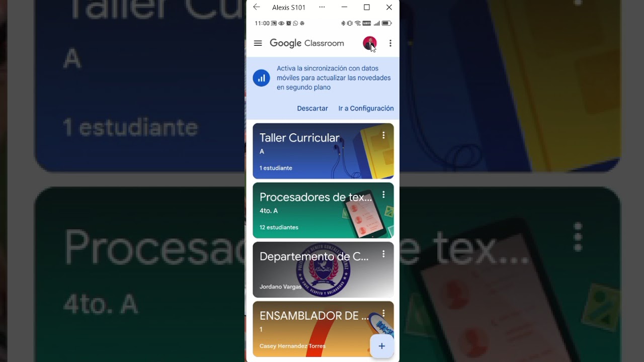 como guardar documentos, imagen o videos en class room desde el celular
