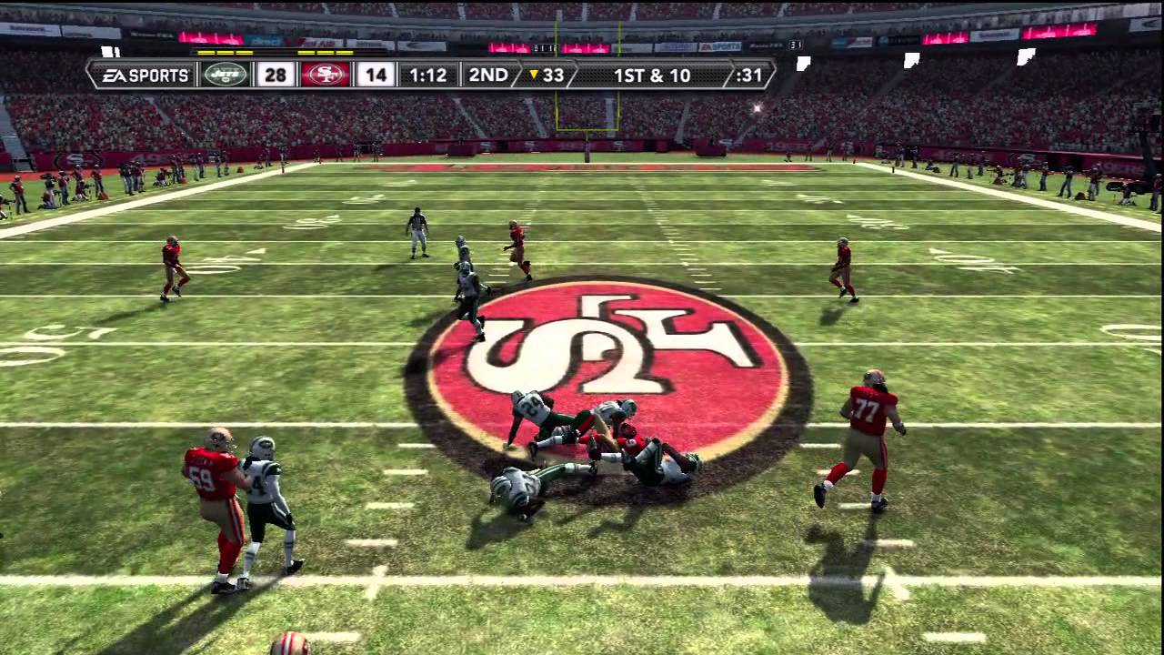 Madden 12-Online ranked gameplay w/commentary[HD]Jets Vs 49ers
