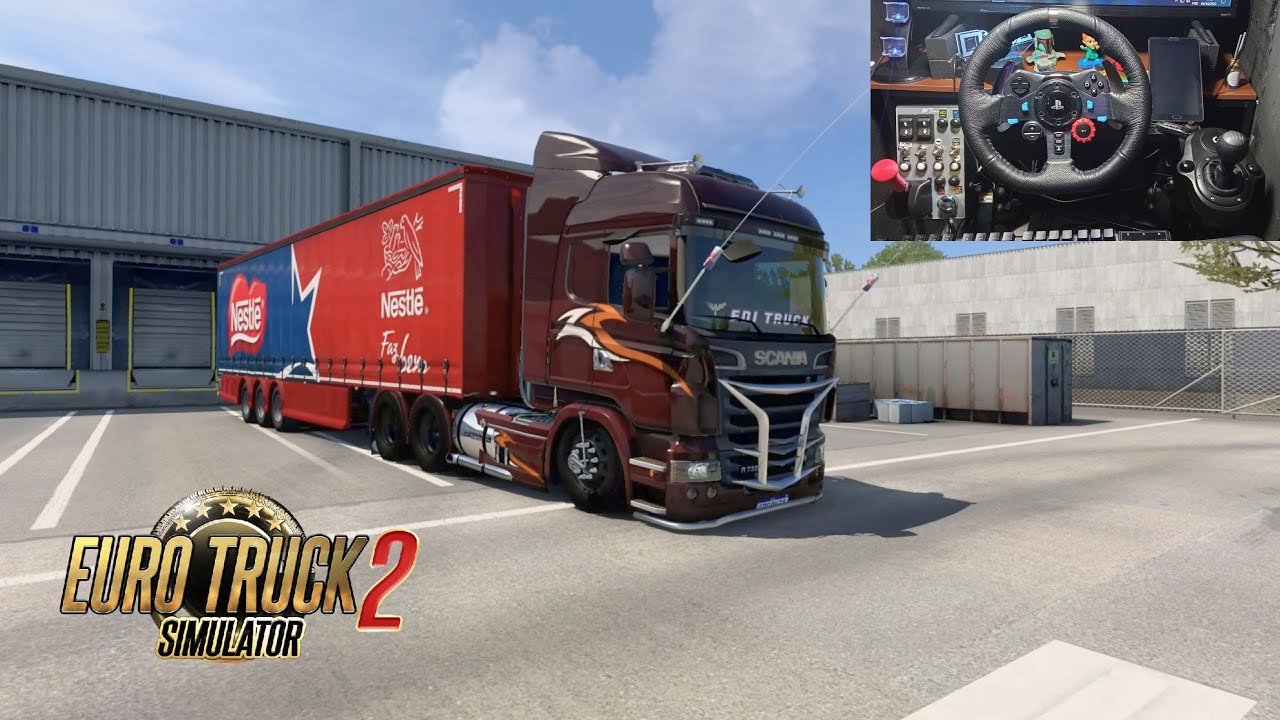 Euro Truck Simulator 2  Transportes de chocolates Nestle!!!! Button Box Vertical M7 RTX3060