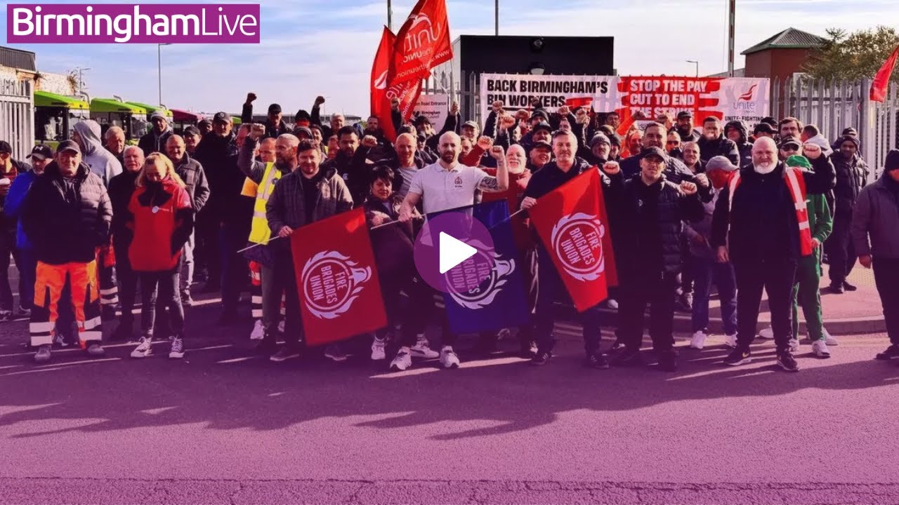 Birmingham bin strikers 'shut depot down' with 'megapicket'