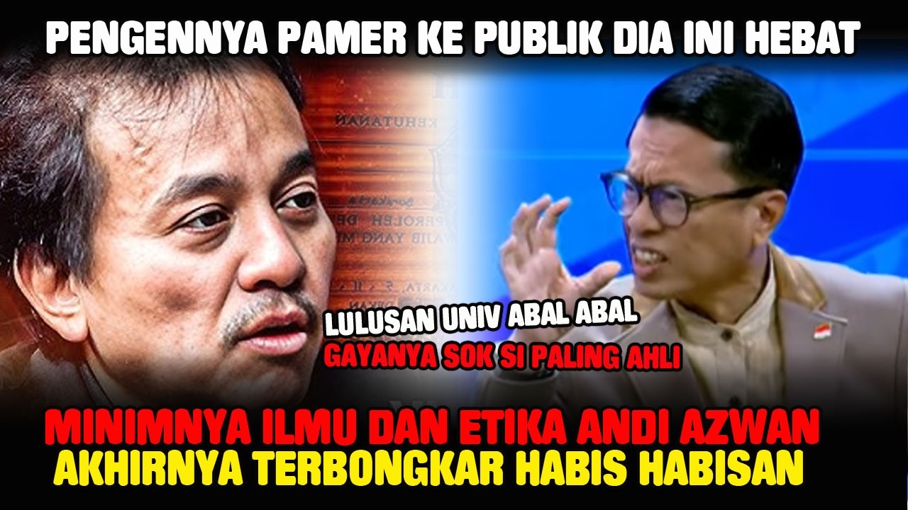 Permasalahkan Ijazah Rismon, Keahlian Andi Azwan Di pertanyakan