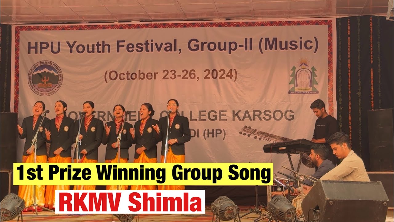 1st Prize winning Group Song | RKMV Shimla | Youth Festival 2024 | Karsog College | Speak Music