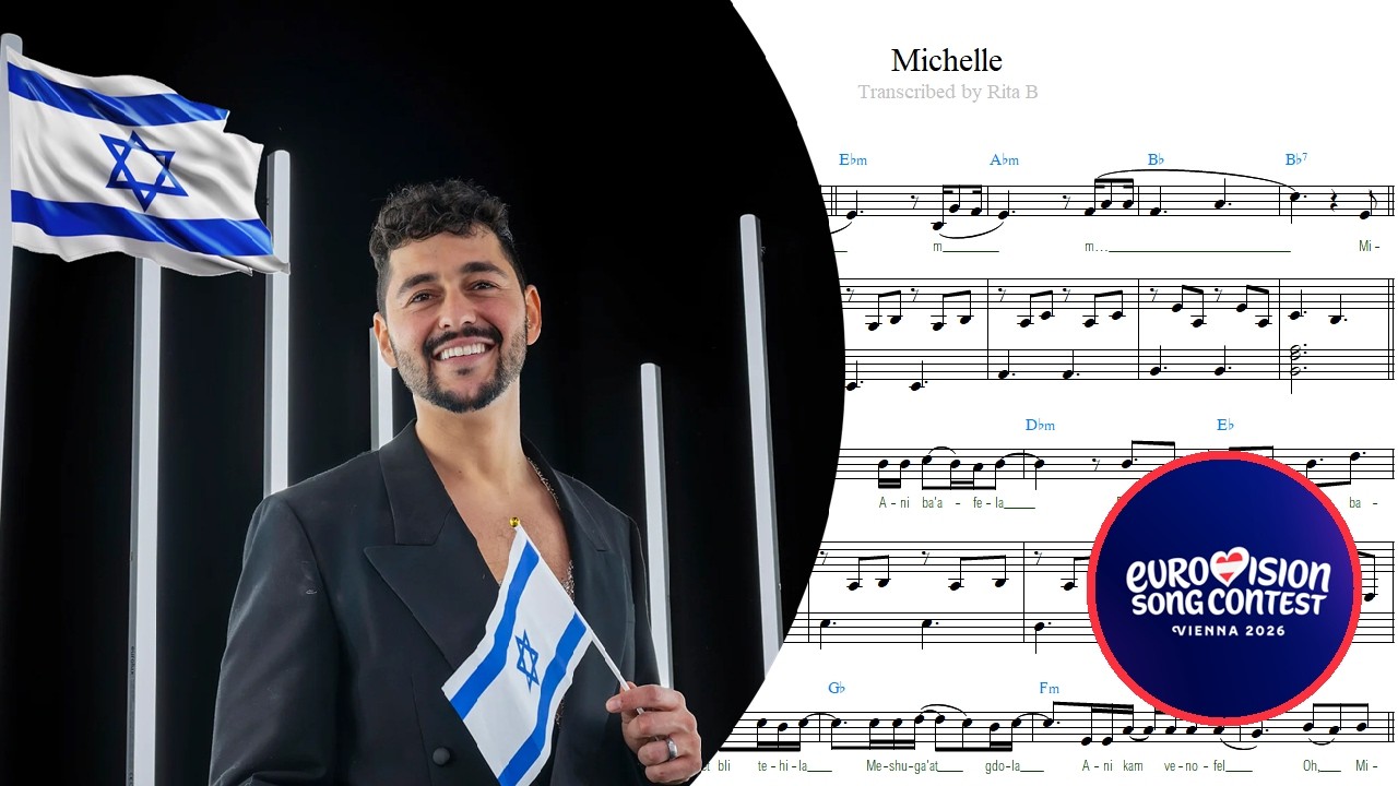 Noam Bettan — Michelle — Piano Sheet Music — Eurovision 2026