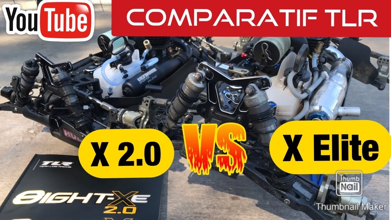 🔥 COMPARATIF NEW TLR X 2.0  KIT 04012 vs TLR X ELITE NITRO KIT 04010