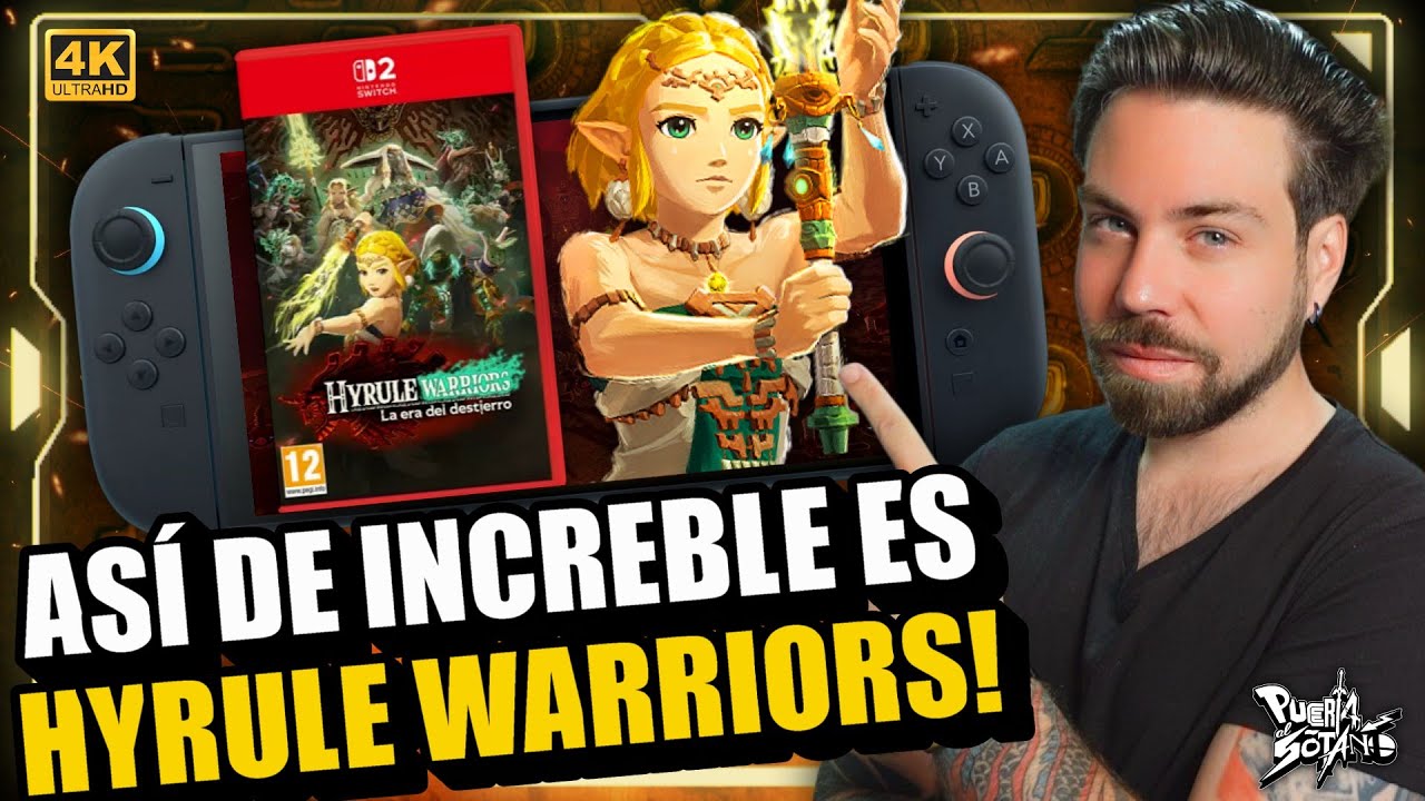 🔥Así de INCREÍBLE es HYRULE WARRIORS LA ERA DEL DESTIERRO en SWITCH 2 a 4K 60fps! AMOR por ZELDA!