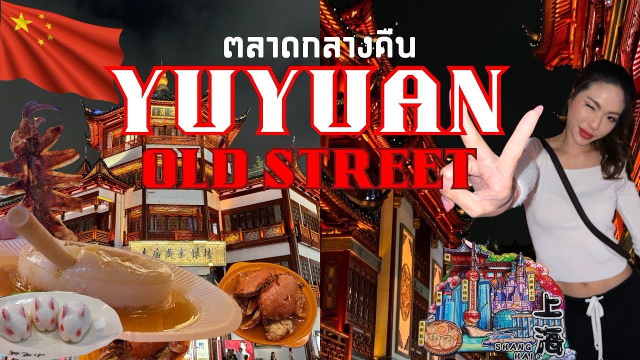Vlog &mdash; วิธีเดินทางไป ตลาด Night Market Yuyuan Old Street พร้อมบอกวิธีพูดจีน ที่เซี่ยงไฮ้