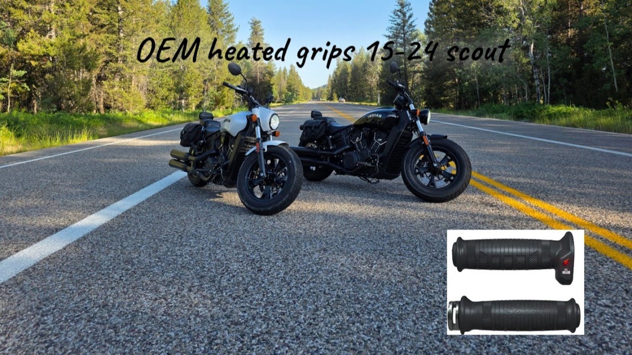2015-2024 Indian scout bobber OEM heated grips install.