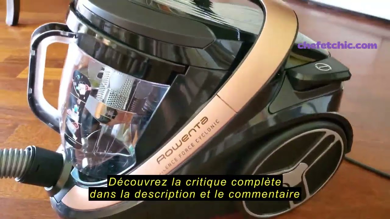 Avis sur la Rowenta Aspirateur sans sac, Silencieux 59 dB(A), Consommation énergétique ultra-basse,